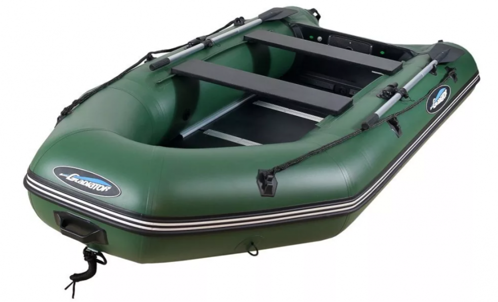 МОТОРНО-ГРЕБНАЯ ЛОДКА ПВХ GLADIATOR А 340 ТК С ФАНЕРНЫМ ПОЛОМ в Кемерово