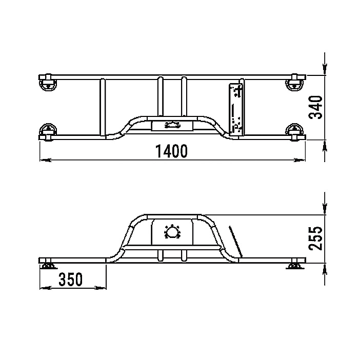 Стойка рулевая с бортовым креплением малая в Кемерово