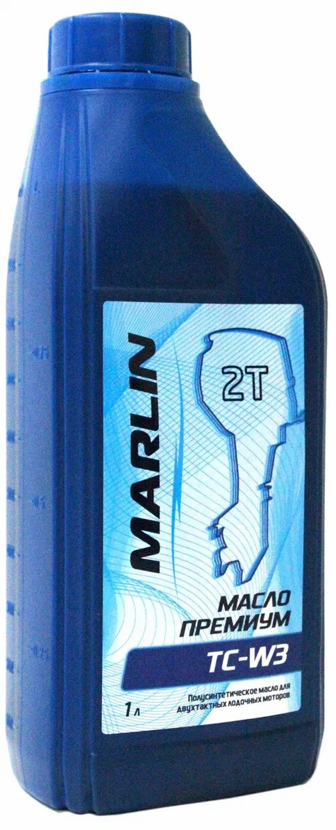 МАСЛО ПОЛУСИНТЕТИЧЕСКОЕ MARLIN ПРЕМИУМ 2Т, TC-W3, 1 ЛИТР в Кемерово