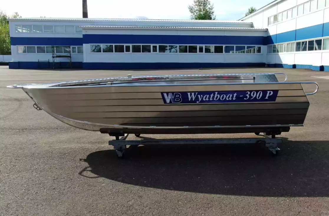 Алюминиевая лодка Wyatboat-390РМ увеличенный борт в Кемерово