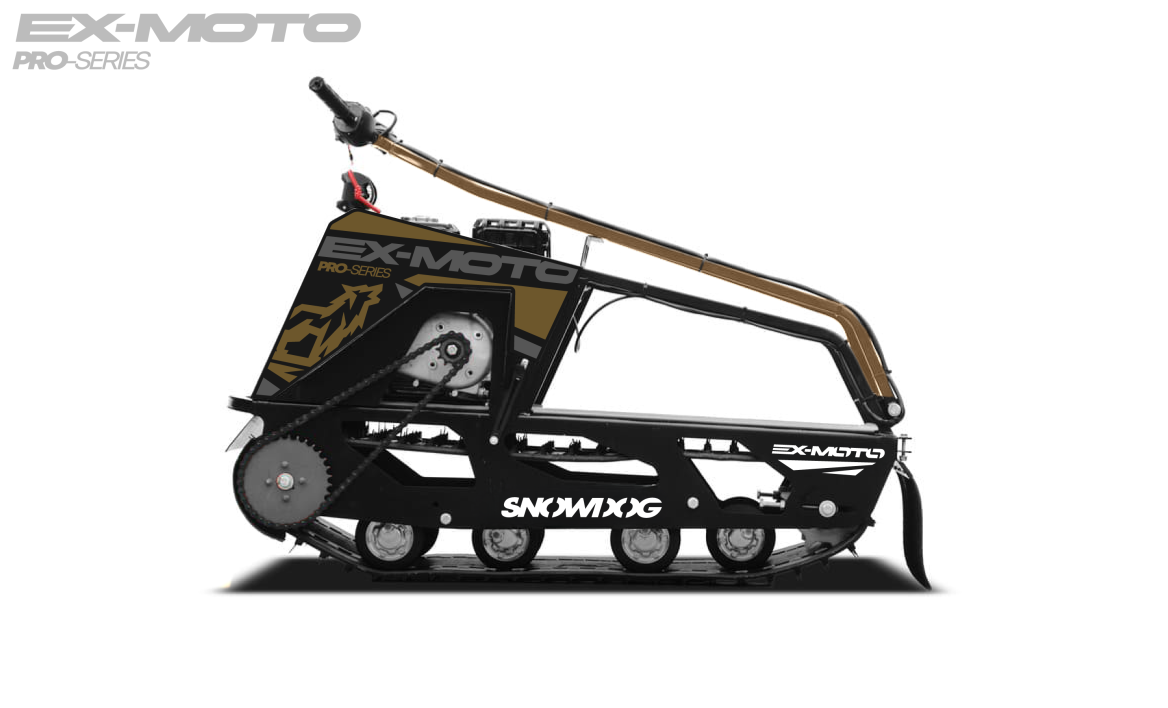 Мотобуксировщик EX-MOTO SNOWDOG S380 8л.с. в Кемерово