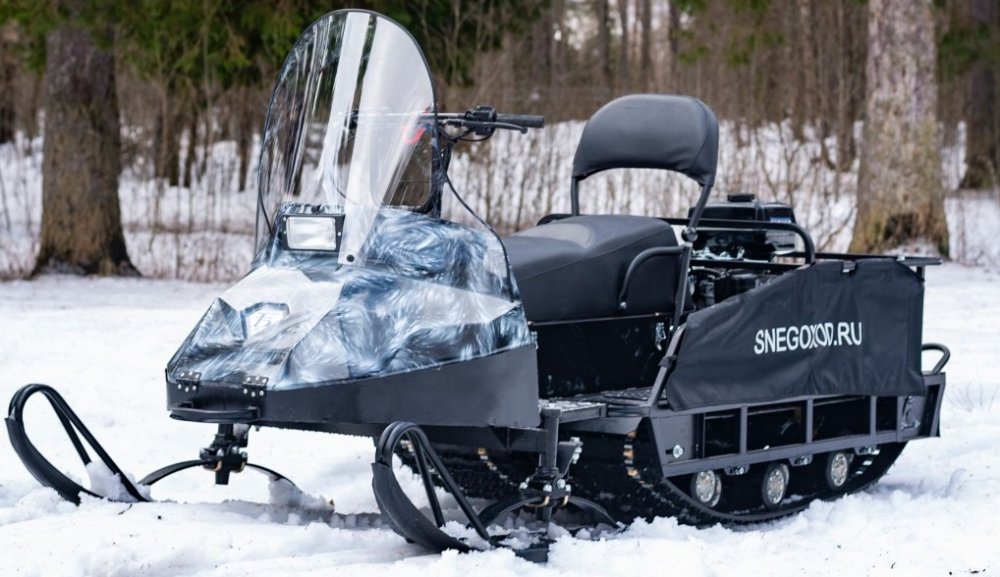 Миниснегоход Бурлак Егерь Экспедитор 15 л.с. , реверс, тормоз, капот белый в Кемерово