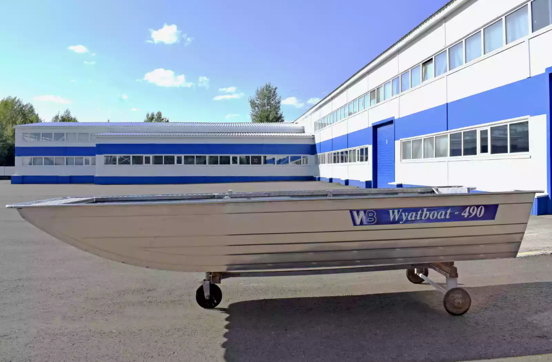 Алюминиевая лодка Wyatboat-490 Jonboat в Кемерово