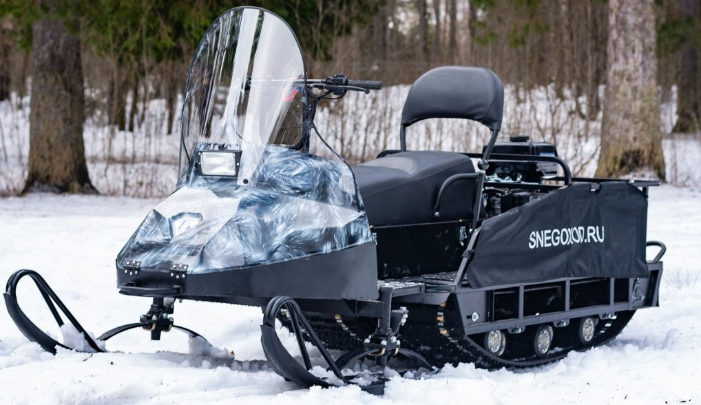 Миниснегоход Бурлак Егерь Экспедитор 15 л.с. , реверс, тормоз, капот белый в Кемерово