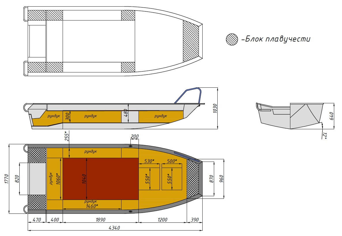 Алюминиевая лодка  Wyatboat-430 Master Fish в Кемерово