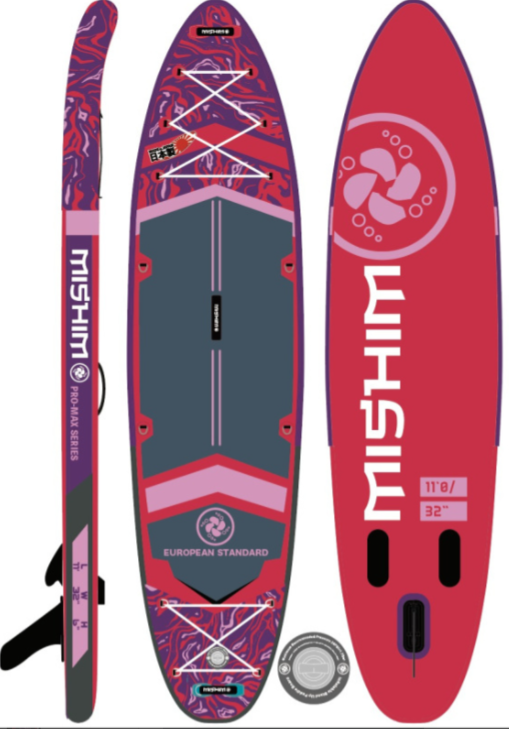 SUP (САП) Доска MISHIMO PRO-MAX Viva Magenta 10.8’ (330см) в Кемерово