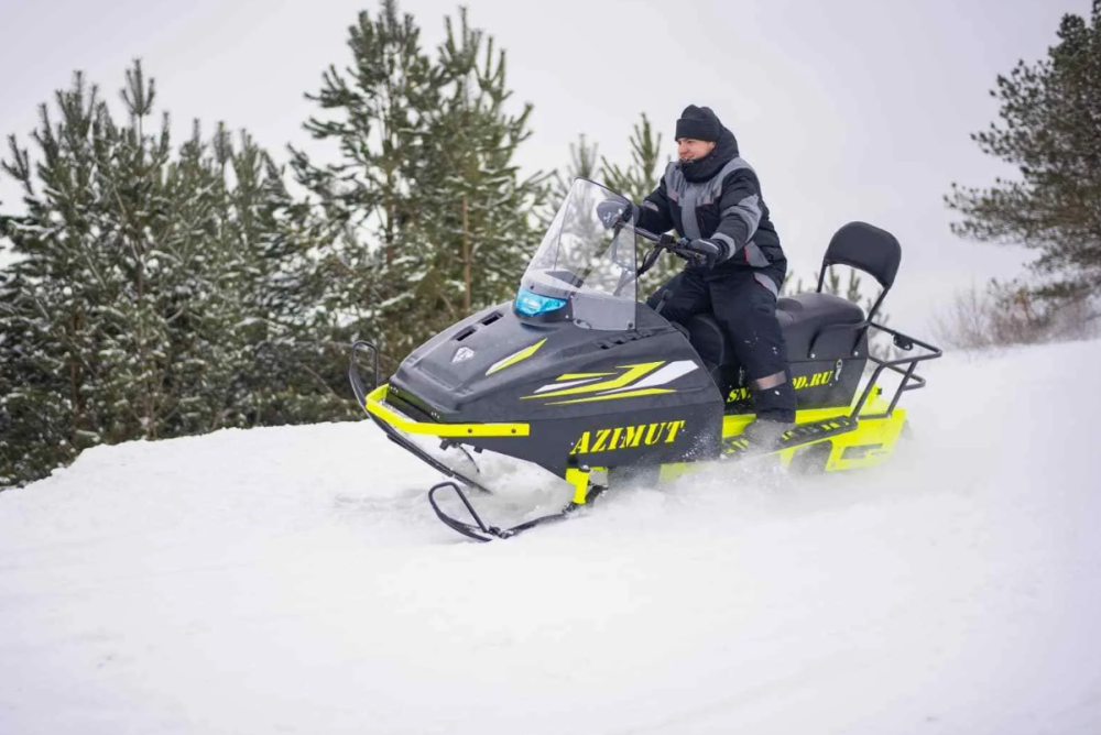 Миниснегоход Бурлак Азимут 24 л.с. , эл.запуск, реверс, тормоз гидравл, капот черный в Кемерово