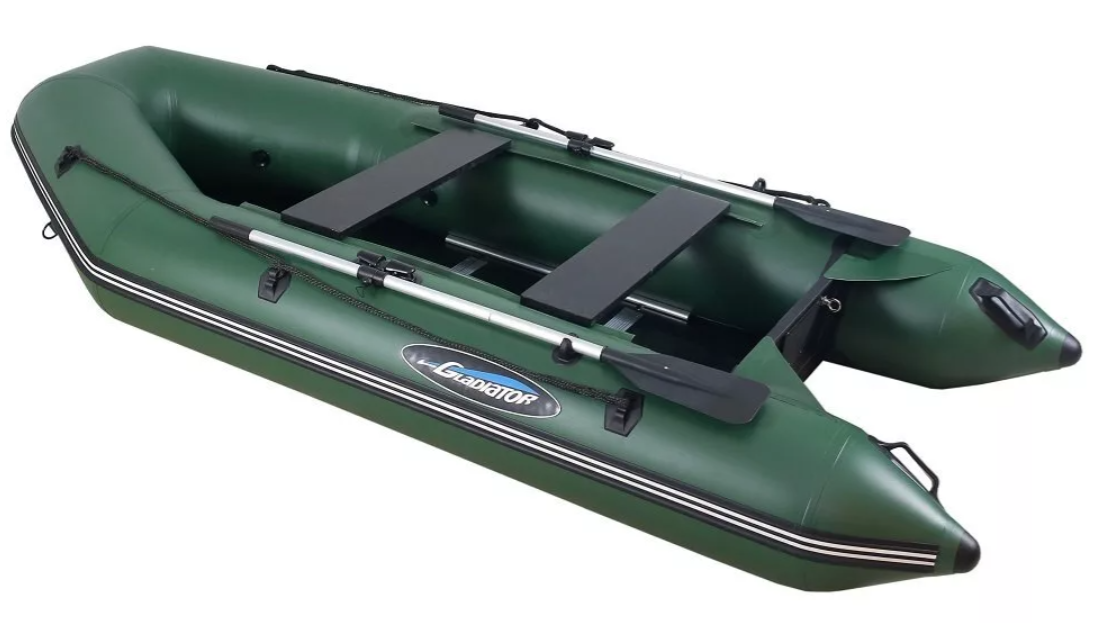 МОТОРНО-ГРЕБНАЯ ЛОДКА ПВХ GLADIATOR А 340 ТК С ФАНЕРНЫМ ПОЛОМ в Кемерово