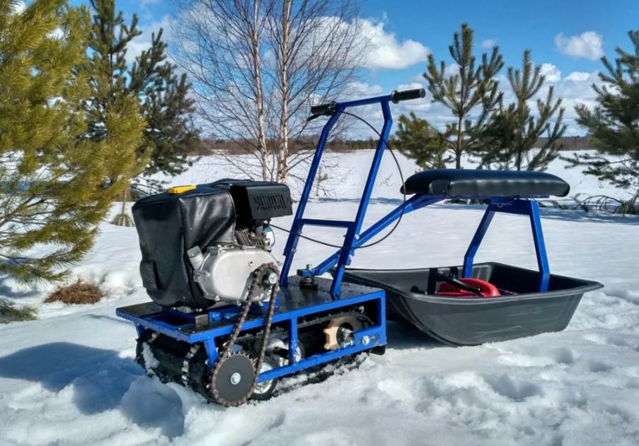 Мини-мотобуксировщик Альбатрос-М с фарой в Кемерово