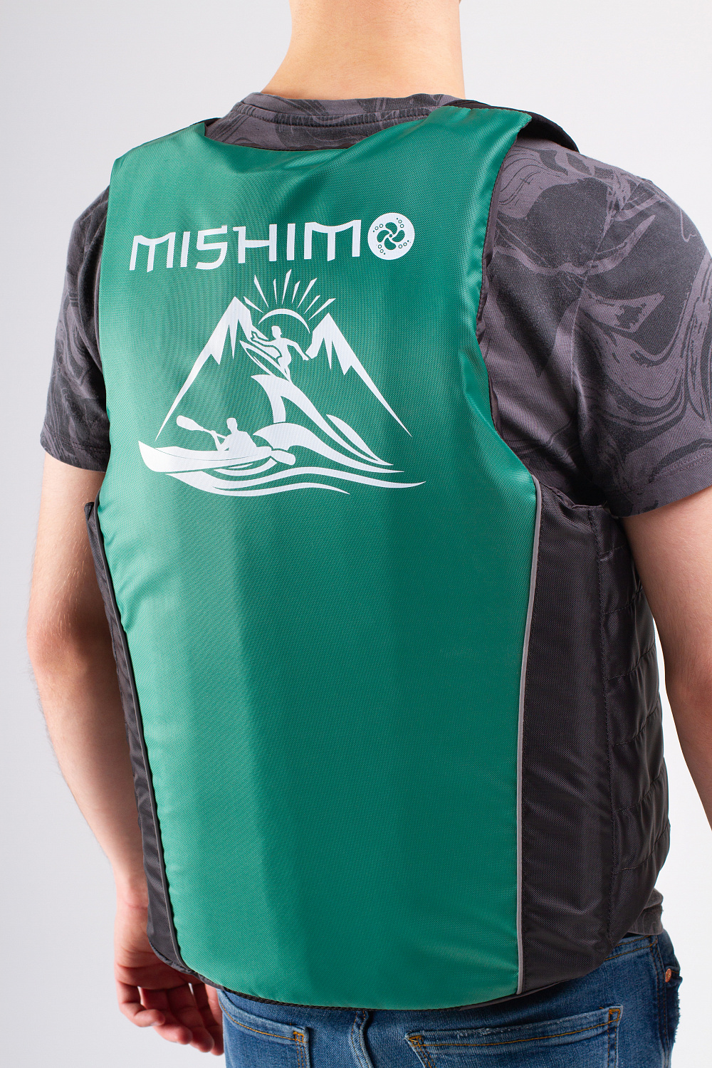 Жилет спасательный MISHIMO PRO Премиум качества Черно-зеленый в Кемерово