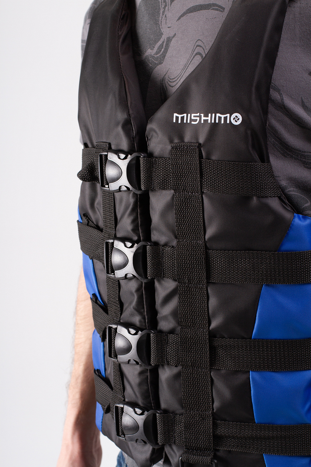 Жилет спасательный MISHIMO PRO Премиум качества Черно-синий в Кемерово