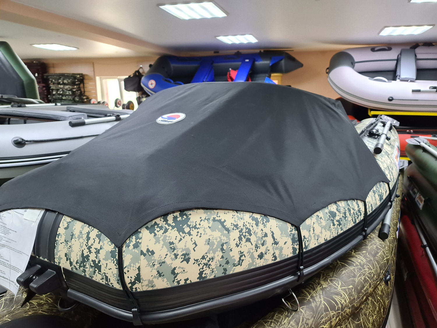 КОМПЛЕКТ НОСОВОГО ТЕНТА К ЛОДКЕ SMARINE AIR MAX 380 ЧЕРНЫЙ в Кемерово